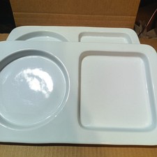 Set of 2 BIA Luncheon Soup and Sandwich Plate/Trays, Vintage