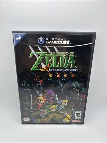 The Legend of Zelda Four Swords GameCube Nintendo Black Label Game & Case
