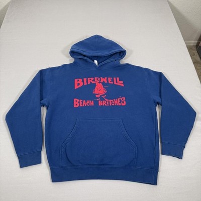 Birdwell Beach Britches Hoodie Mens Medium Blue Pullover Sweater Surf Beach USA