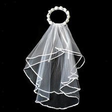 Wedding Bridal Veil Flower Headband Bridal Headpiece Party Veil