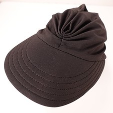 Unbranded Women's Black Headwrap Visor Baseball Cap Sun Hat One Size
