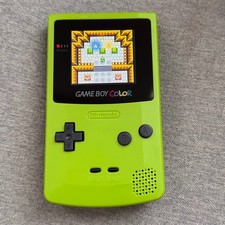Lime Gameboy Color IPS Console Backlit LCD Screen GBC Game Boy