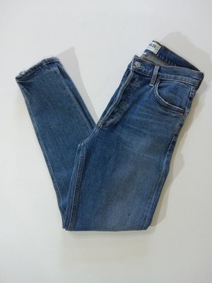 Agolde Nico High Rise Jeans Womens 25 Distressed Made In USA 90s Style Grunge