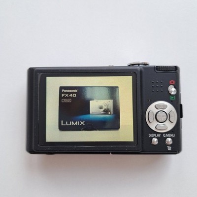 Panasonic LUMIX DMC-FX40 Black 12.1MP CCD Vintage Digital Camera