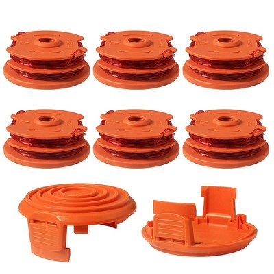 16 Fuß Ersatzspulen für WG116 WG119 Trimmer 6 + 2er Pack Nylon Material