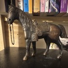 Bronze Horse Figurine with Saddle and Chain — photo 2