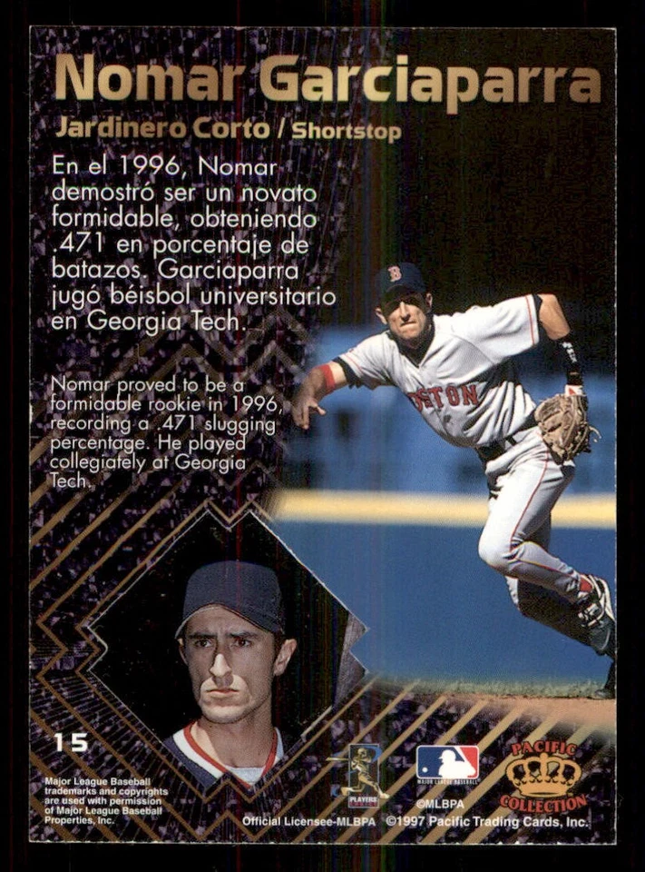 1997 Pacific Prisms #15 Nomar Garciaparra - Image 2 of 2