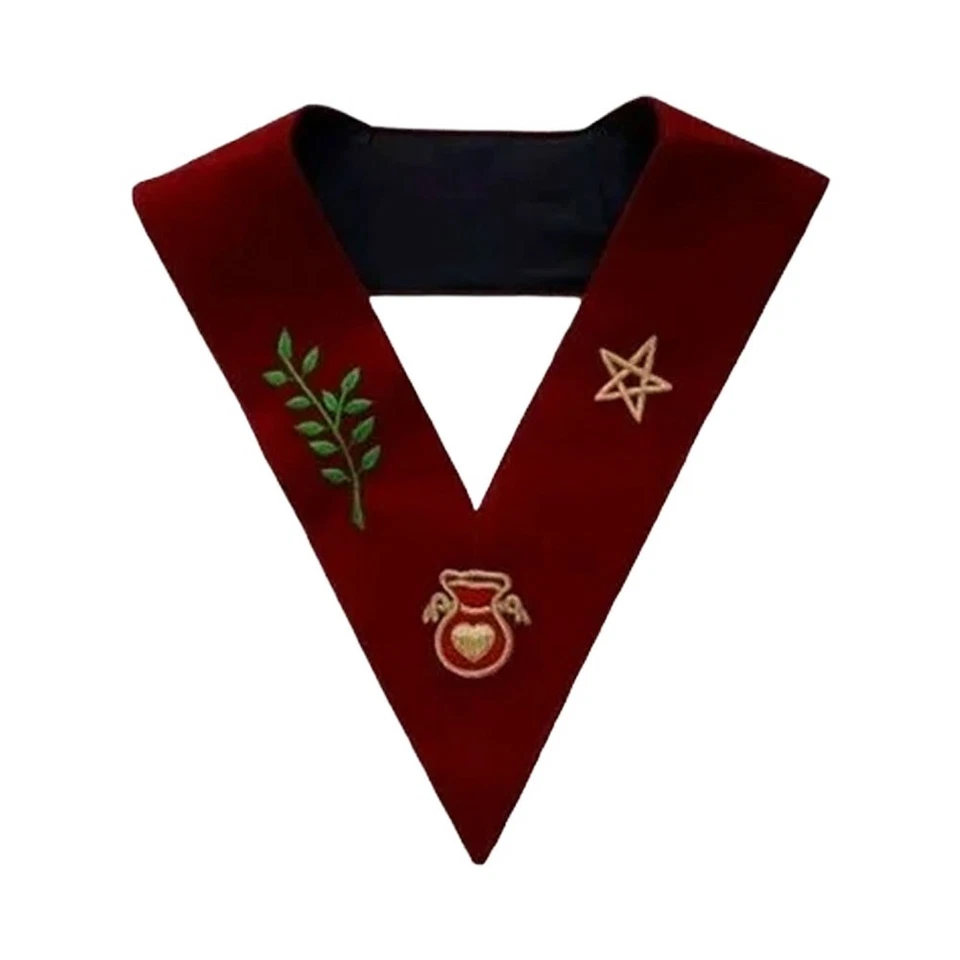 Masonic Blue Lodge Officer Collars – Scottish Rite 14th Degree Set of 9 Regalia - Image 4 of 4