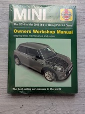 *NEW* Mini Mk3 One, Cooper, & Cooper S (2014-2018) Haynes Owners Workshop Manual