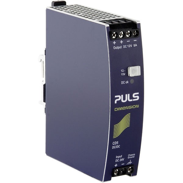 PULS DIN Rail Mount DC/DC Converter 12V DC 8A 96W