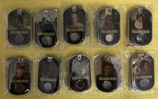 AMC Walking Dead-Season 2-COMPLETE SET - Costume Relic Dog Tags (C1-C10 Of  10)