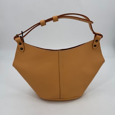 Portland Leather Kangaroo Shoulder Bag Womens Small Mamey Tan Leather Minimalist