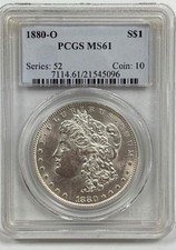 1880-O S$1 PCGS MS61