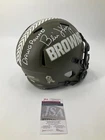 BERNIE KOSAR CLEVELAND BROWNS SIGNED SALUTE TO SERVICE FULL SIZE HELMET JSA COA
