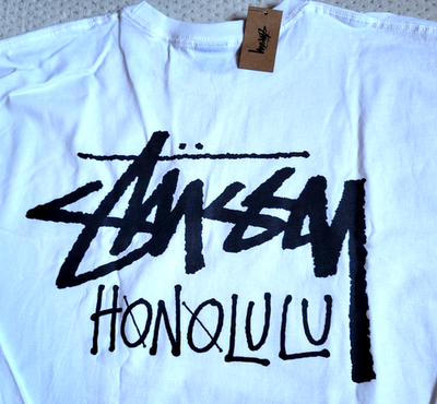 STUSSY STOCK HONOLULU TEE ホワイト L NWT STUSSY HONOLULU Hawaii Chapter Tee Limited WHITE LONG SLEEVE T