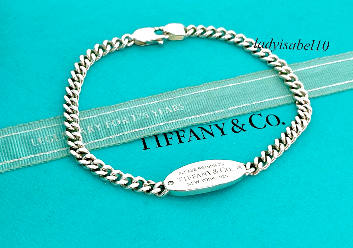 アクセサリー tiffany&co. oval return to bracelet 925 Tiffany & Co. Sterling Silver 925 Return to Tiffany Oval Tag