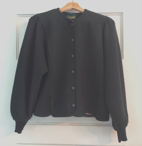Geiger Austria Sweater Cardigan or Jacket Womens 40/M Green 100% Wool Button up