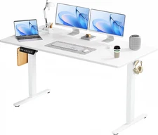 Adjustable Height Standing Desk 63 Inch Electric Sit Stand up down Computer Tabl