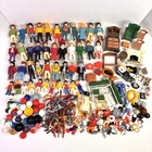 Huge Lot Vintage Playmobil Lot of Figures Accessories Furniture Weapons Hats
