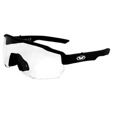 Global Vision Jam 1 Black Cycling Glasses w/ Clear Lenses, Wireless Bluetooth