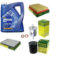 Mann Inspektionspaket 5L Mannol Special Plus 10W-30 FüR Nissan Primera 1.6 16V