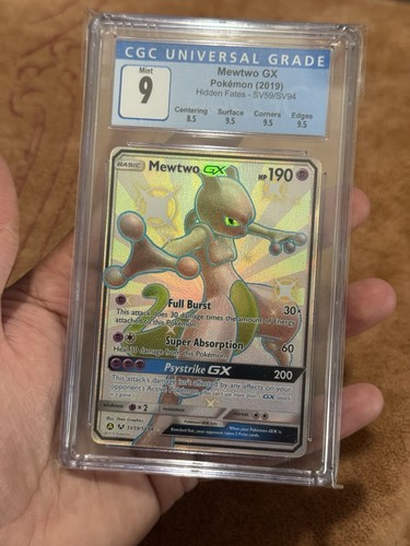 Mewtwo-GX graded CGC 9 for sale on eBay