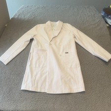 Figs Woman  s Double Breasted Lab Coat STYLE : W22SP1001 Size XS Color White