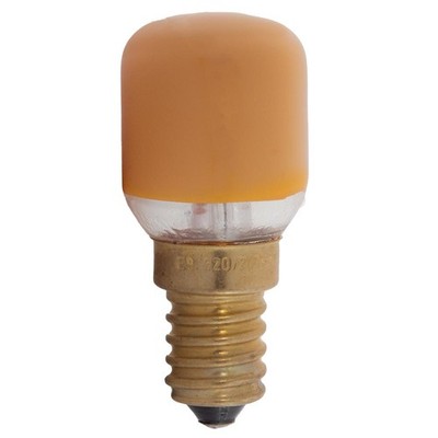 Leuci Glühbirne T25 Röhre 25W E14 Glühlampe 25 Watt Birnenform dimmbar Orange