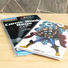 100 BCW Modern / Current Comic Book THICK Resealable Bags + Boards Long Storage 