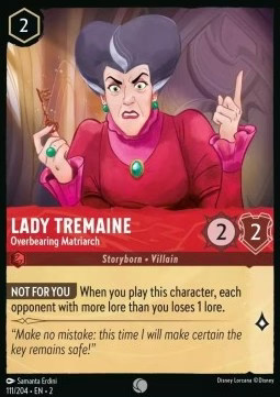 Lorcana Lady Tremaine - Overbearing Matriarch 2ROF-111 Common Englisch Neu