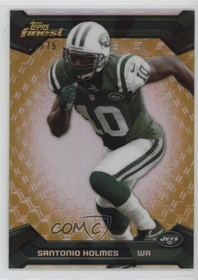 2013 Topps Finest Gold Refractor 60/75 Santonio Holmes #69 06yt