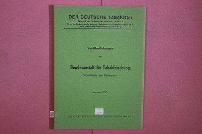 340246 G. Koelle DER DEUTSCHE TABAKBAU Verlag: Ph. Pfeiffer's Buchdruckereien