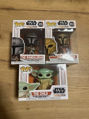 Funko Pop Star Wars The Mandalorian Set #326 #353 #368 Grogu The Child Armorer