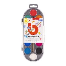 Bruynzeel Watercolour paint set   12 colours + brush