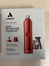 Andis Cordless Pet Nail Grinder Quiet 2-Speed - Orange - 66825 NEW SEALED FAST
