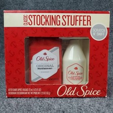 Old Spice Gift Set Classic After Shave  Stick Deodorant "A Boxfull Of Manliness