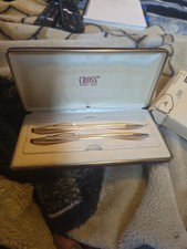 VTGE Cross 14K Gold Filled Pen  Pencil Set - 150105 - USA Made - Box - New