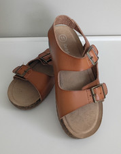 Cat  Jack Unisex Kids Strappy Buckle Sandals Faux Leather Brown US 11