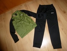 Adidas Jogginganzug Trainingsanzug Größe 140 schwarz grün Junge Hose Jacke