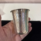 ANTIQUE SIGNED  C.O 1896 RUSSIAN 84 STERLING SILVER VODKA SHOT/KIDDISH CUP — photo 7