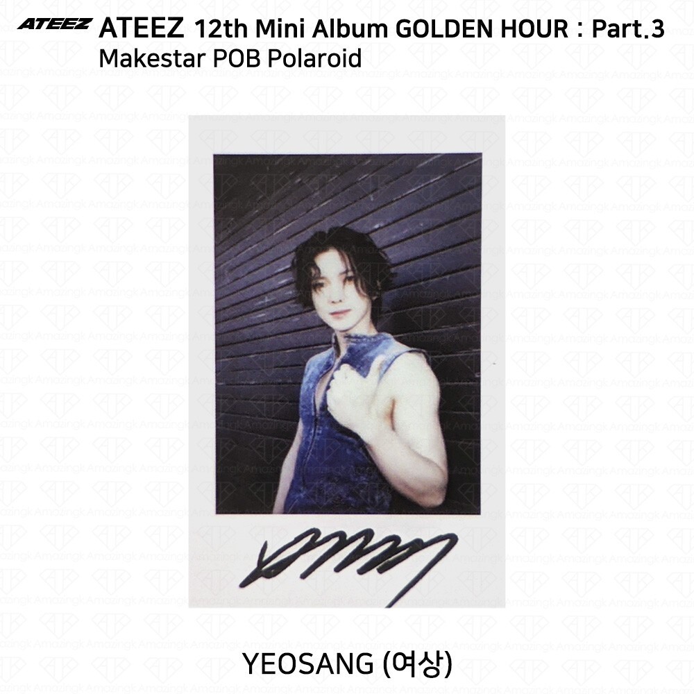 ATEEZ 12th Mini Golden Hour Part.3 MakeStar POB Photocard