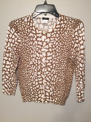 giraffe print cardigan
