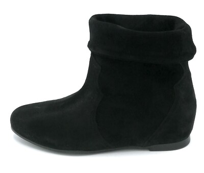 Elena Del Chio SF5003 Suede Boot Black Lapel