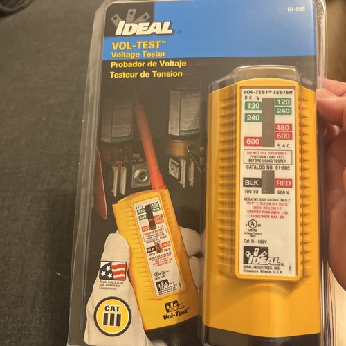 Ideal 61-065 Voltage Tester,600V AC/DC NEW - 第 4/8 張圖片