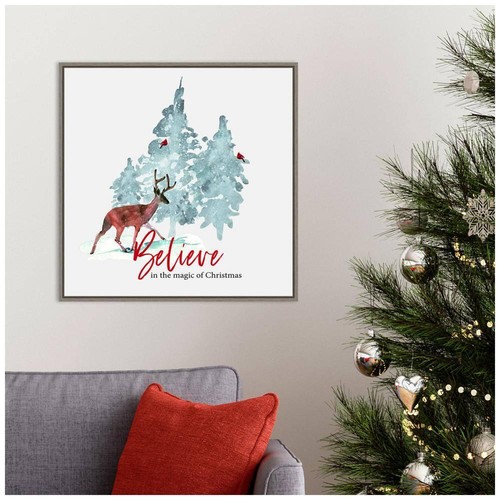 Amanti Art Indoor Christmas Decorations 22" Christmas Holiday Framed Canvas - Picture 8 of 8