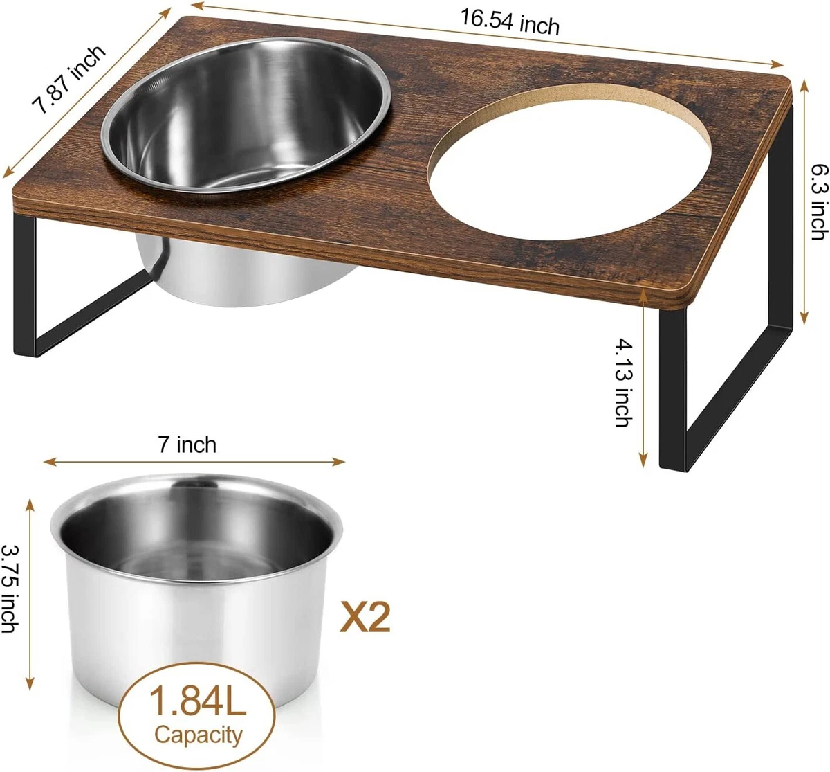 Elevated dog on sale bowl stands