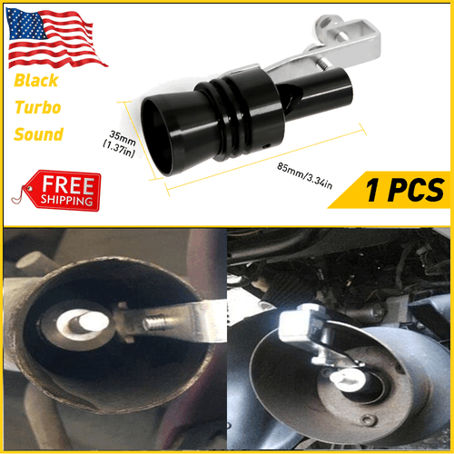 XL Exhaust Pipe Blow off Valve Car Turbo Sound Whistle Muffler Auto Accessories
