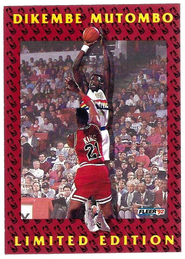 1992 Fleer Limited Edition #11 of 12 Dikembe Mutombo HOF NM-M+