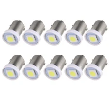 10x 1SMD LED Bulb Car Auto Interior Light Lamp BA9S 1895 1815 1889 Super White