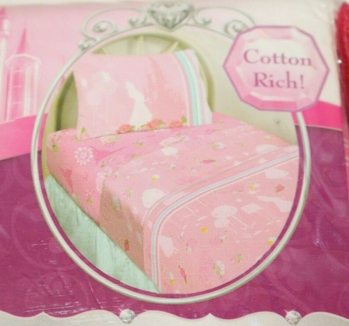 Disney PRINCESS Twin Bed Sheet Set, 200 Thread Count, Cotton Rich ...
